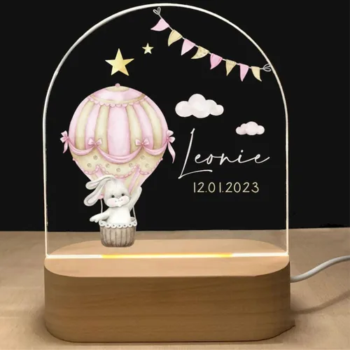 Vista 18 de Luz nocturna personalizada para bebés y niños, regalos personalizados con nombre, regalos de bautizo para niñas/niños, lámpara nocturna regulable