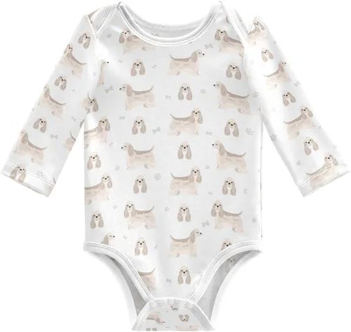 Vista 21 de vvfelixl Body de bebé negro Pug blanco manga larga algodón ropa de bebé para niños niñas 0-24 meses Multi1