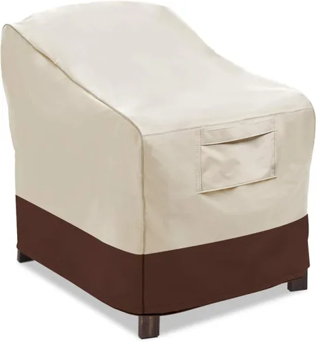 Vista 21 de Vailge Funda de sofá biplaza para banco de patio de 2 plazas, 100% impermeable, funda para muebles de patio con ventilación de aire, tamaño S beige