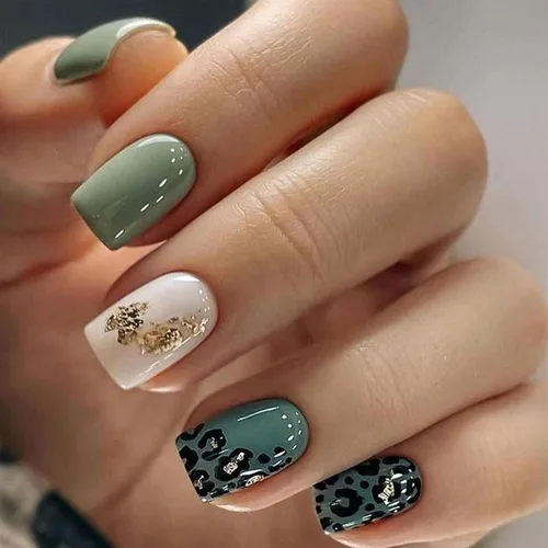 Vista 22 de Uñas postizas a presión de mariposa - Uñas falsas cortas cuadradas con diseños en relieve 3D, punta francesa blanca, acabado mate, acrílico rosa