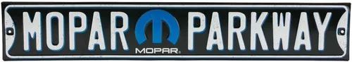 Vista 7 de Open Road Brands Letrero de metal en relieve con logotipo rojo y gris de Dodge, un producto con licencia oficial, gran adición para añadir lo que