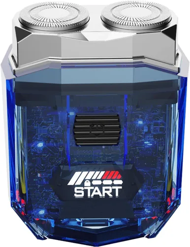 Vista 10 de Cyberpunk Mini afeitadora eléctrica, maquinilla de afeitar eléctrica portátil para hombres, pantalla inteligente, IPX7 impermeable, afeitado húmedo