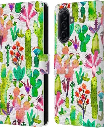 Vista 53 de Head Case Designs Officially Licensed Ninola Brushstrokes Black Summer Patterns Leather Wallet Case Compatible with Samsung Galaxy A07 4G