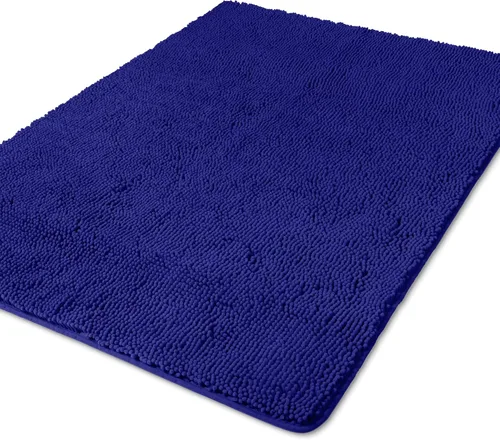 Vista 184 de Yeaban Alfombra de pasillo de baño de 24 x 72 pulgadas, antideslizante, alfombra de baño larga de felpilla gruesa, absorbente y lavable, alfombra