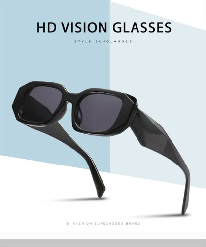 Vista 5 de ADE WU Lentes de sol rectangulares para mujer, estilo retro, a la moda, angostos, cuadrados, con protección UV400, Marco negro/lente gris
