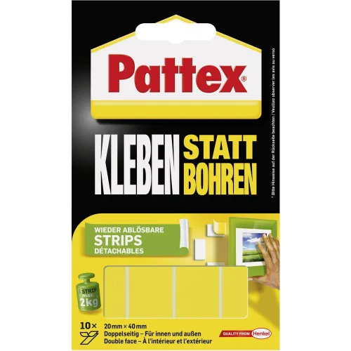 Vista 6 de Pattex 526468 Cinta adhesiva de doble cara, color rojo, 4.9 ft