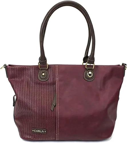 Vista 2 de Chala - Bolso bandolera grande con corte láser, diseño de pastor alemán