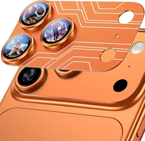 Vista 25 de Uyiton Protector de lente de cámara para iPhone 12 Pro Max, [protección contra caídas] [fuerte adsorción] cubierta de cámara de vidrio templado 9H