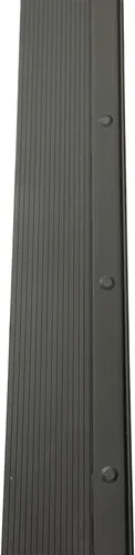 Vista 4 de KC Hardware Umbral de aluminio ajustable negro, ancho corto, diseño