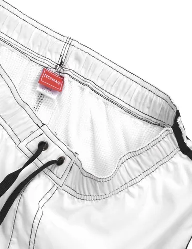 Vista 4 de Pantalones cortos de playa para hombre, de secado rápido, con forro de malla de Nonwe