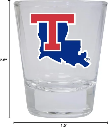 Vista 3 de Louisiana Tech Bulldogs - Vaso de chupito redondo