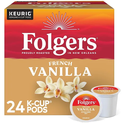 Vista 29 de Folgers Café con sabor artificial a caramelo mantecoso, cápsulas Keurig K-Cup, caja de 10