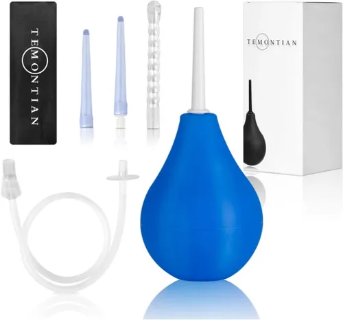 Vista 7 de Kit de bombillas de enema, ducha anal para hombres, mujeres principiantes, kit de limpiador vaginal Enima para mujeres, duchas para hombres