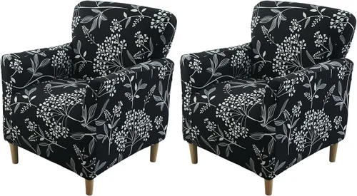 Vista 56 de FUANGUI Funda para Sillón de Banquete con Brazos Fundas para Sillas Elásticas Funda para Sillón Club Funda Suave para Sillón Sofá Cubiertas