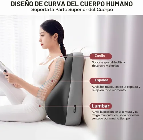 Vista 3 de GDLKPS Almohada de cuña multiposición para soporte de espalda, almohadilla de posicionamiento multifuncional con espuma viscoelástica que se puede