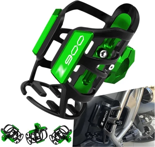 Vista 3 de Z - Accesorios CNC para motocicleta Kawasaki Z750 Z900 Z750R/750S ajustable para botella de agua de bebidas soporte X (color Z750 negro)