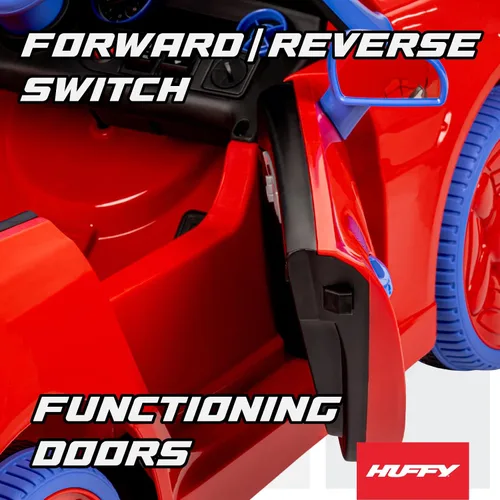Vista 6 de Huffy Marvel Spider-Man - Auto de 12 V con control remoto para padres