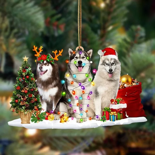 Vista 14 de Nazenti Adorno de Navidad personalizado con amigos Affenpinscher – Adorno de perro personalizado para amantes de las mascotas, acrílico plano