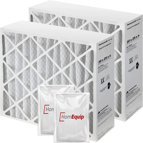 Vista 8 de Filtros de horno de 20 x 25 x 4, repuesto de filtro FC100A1037, medios de filtro Merv 11 con bolsa de eliminación Homequip (paquete de 2)