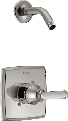 Vista 4 de Delta Ashlyn 14 Series T14264-CZLHD - Juego de grifo de ducha de una sola función, kit de moldura de mango de válvula dorado, bronce champán
