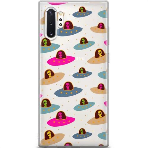 Vista 3 de Mertak Funda compatible con Samsung Galaxy A73 A72 5G A71 A70 A53 A52 A32 A50 A21s Spaceship UFO protectora ligera diseño de espacio alienígena
