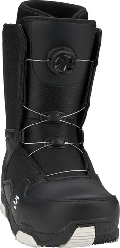 Vista 4 de 5th Element ST - Botas de snowboard con cordones y dial para hombre - Negro, compatibles con fijaciones de snowboard con correas - Forros ATOP Negro
