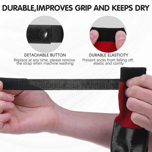 Vista 4 de BINGPET - Calcetines antideslizantes para perros para suelos de madera dura, botines para prevenir lesiones y lamer, protector de patas con control
