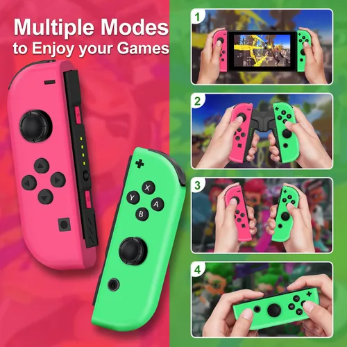 Vista 7 de Controller for Nintendo Switch, Compatible with Nintendo Switch Controller, Right and Left Switch Joypad Controllers Wireless Replacement Joy-pad