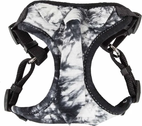 Vista 4 de Pet Life ® 'Bonatied' Arnés de malla reversible y transpirable de micromalla ajustable para perro y pajarita