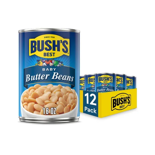 Vista 6 de Bush's Best - Frijoles grandes de mantequilla, 16 onzas Buena fuente de proteína vegetal, buena fuente de fibra, sin grasa, sin gluten