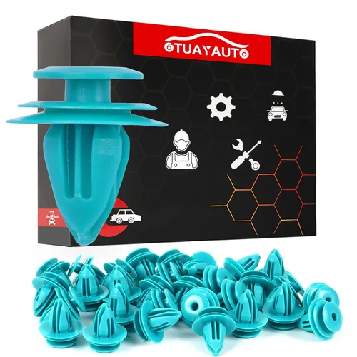 Vista 20 de OTUAYAUTO 10184895 140 clips de retención de remaches de plástico para puerta de parachoques de guardabarros de repuesto para Jeep Wrangler 07-20