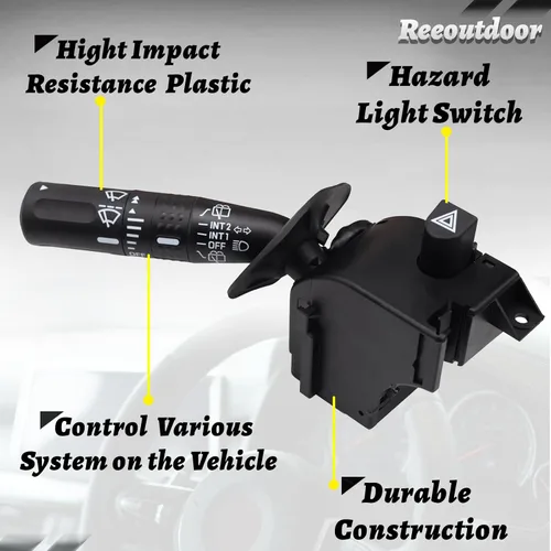 Vista 3 de CBS1172 Interruptor Multifuncional de Señal de Giro con Atenuador de Faros, Interruptor de Limpiaparabrisas Compatible con 02-05 Explorer, 03-06