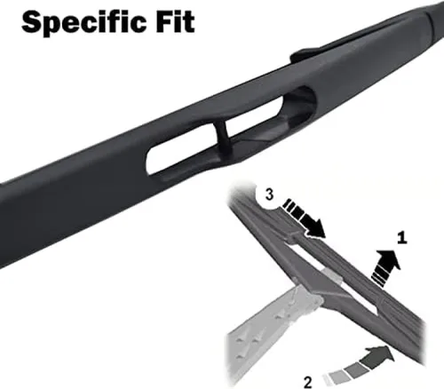 Vista 4 de Rear wiper blade14" for Opel for Zafira B Mk2 2005 2006 2007 2008 2009 2010 2011 Car rear windshield wiper rear wiper blade