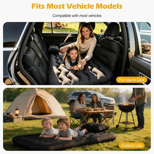 Vista 5 de Ergocar Colchón de aire inflable para cama de aire, sofá de aire, sofá de viaje, camping, cama de aire, impermeable, a prueba de fugas, tumbona