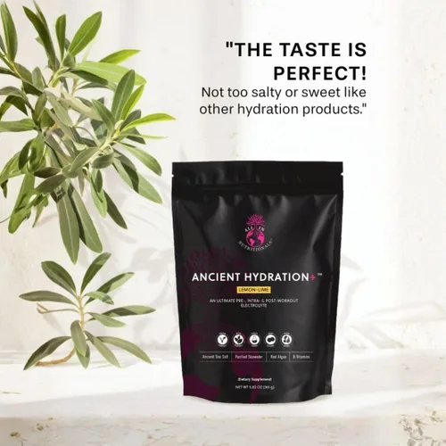 Vista 3 de Ancient Hydration Plus - Electrolitos diseñados para apoyar el ayuno Fórmula limpia a base de alimentos con agua de coco, minerales marinos