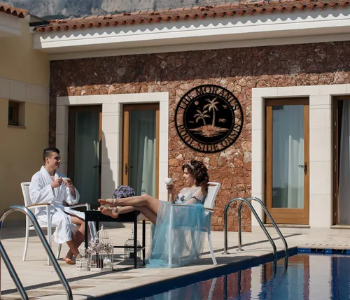 Vista 3 de Letrero de paraíso junto a la piscina, letrero de patio trasero, letreros personalizados con nombre de familia, decoración de piscina personalizada