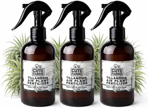 Vista 6 de Cute Farms Tillandsia - Fertilizante para plantas de aire, fórmula suave de uso diario, nutrientes formulados para plantas de aire