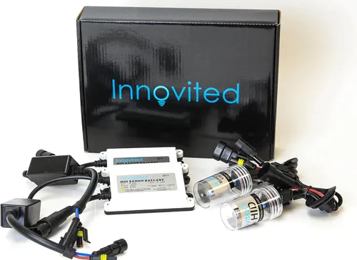 Vista 8 de Innovited Bombilla de xenón HID H1 10000K x 1 par con 2 balastos digitales platino de 55 W (azul océano)