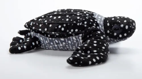 Vista 5 de The Petting Zoo Leatherback - Peluche de tortuga marina, regalos para niños, animales salvajes del océano Onez, juguete de peluche de tortuga marina