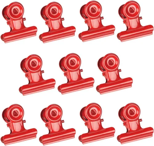 Vista 6 de JAM PAPER Paquete combinado de clips de metal Bulldog - Pequeño - 0.866 in - Surtido - 100