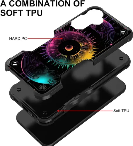 Vista 1023 de Funda para Galaxy A14 5G, [Doble Capa][Protección contra Caídas de Grado Militar de 10 Pies] [Antideslizante] Funda Resistente a Prueba de Golpes