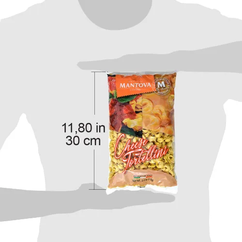 Vista 5 de Mantova Cheese Tortellini - Auténtica pasta italiana hecha con queso real, perfecta para sopas, ensaladas y platos principales, 2.2 libras
