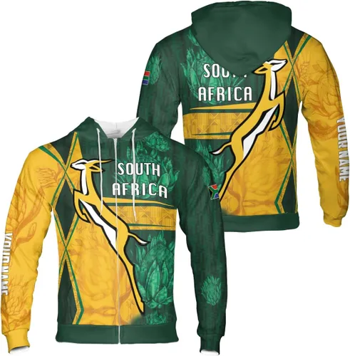 Vista 6 de South Africa Springboks Rugby Be Fancy - Polo unisex para adultos, camisas polo para hombre para regalos, camisa de manga corta para hombre