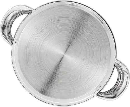 Vista 4 de Olla de vapor de 3.0 cuartos para cocinar, ollas de vapor de 2 niveles con tapa para cocinar verduras, mariscos, sopas, alimentos y pastas
