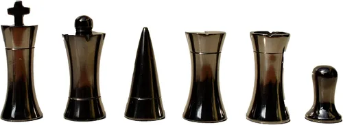 Vista 7 de Art Decor Series - Juego de ajedrez de aluminio de 3.5 pulgadas King con tablero de ajedrez de 14 pulgadas