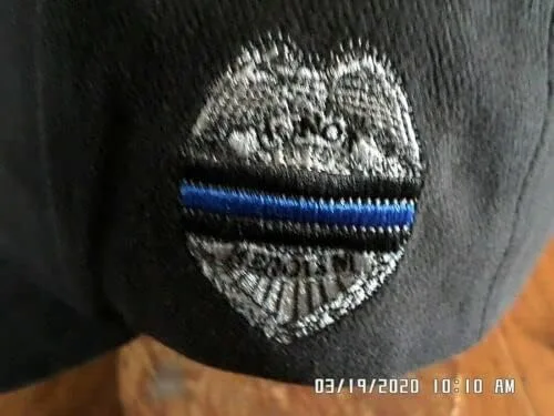 Vista 4 de Sombrero de línea azul delgada de la policía Gorra de aplicación de la ley Blue Lives Matter Soporte oficial, Multi