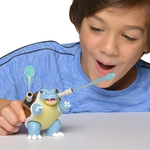 Vista 2 de Pokémon Figura de batalla característica: incluye Blastoise de 4.5 pulgadas