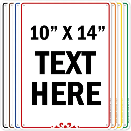 Vista 36 de My Sign Center (Prestige) - Letrero personalizado, para negocios, uso en interiores y exteriores, 7 x 10 pulgadas, libre de óxido, aluminio 040