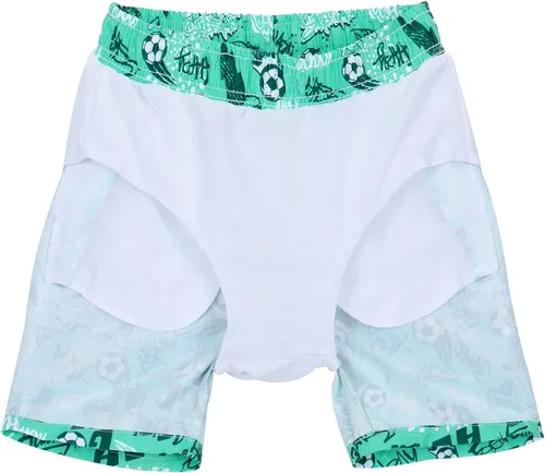 Vista 3 de ESTAMICO Traje de baño de playa de secado rápido para niños con bolsillos