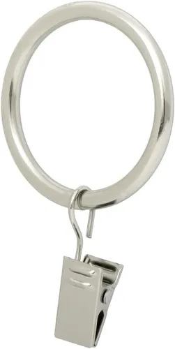 Vista 4 de Ivilon Anillos de Clip para Cortinas de Tela - Anillos de Clip para Paneles de Cortina de 4.3 cm, Juego de 14 - Latón Antiguo Latón envejecido